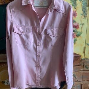 Bella Dahl Pink fitted blouse